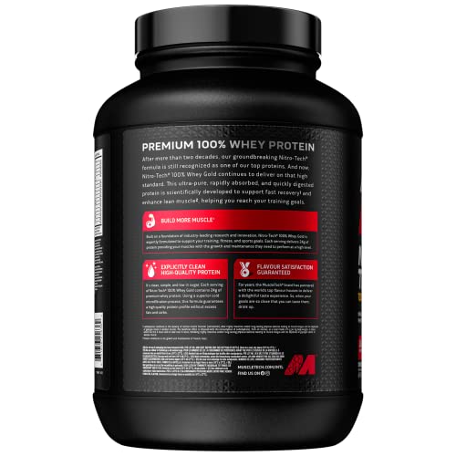 MuscleTech NitroTech 100% Whey Gold Protein Powder, Build Muscle Mass, Whey Isolate Protein Powder Muscletech buy supplements canada