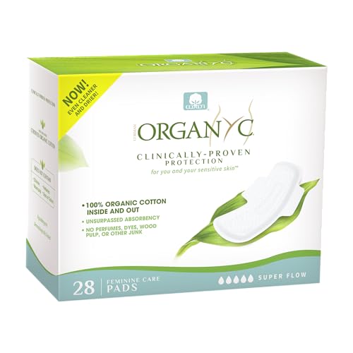 Organyc New and Improved 100% Certified Organic Cotton Overnight Feminine Pads Organyc buy supplements canada