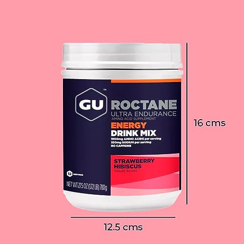 Gu Energy Roctane Ultra Endurance Energy Drink Mix, Strawberry Hibiscus GU Energy buy supplements canada