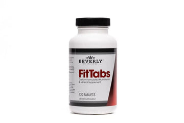 Beverly International Fit Tabs Daily Multi-Vitamin/Mineral with Iron Peptonate,120 Tablets. (30 Servings) Notice The Difference Beverly International buy supplements canada