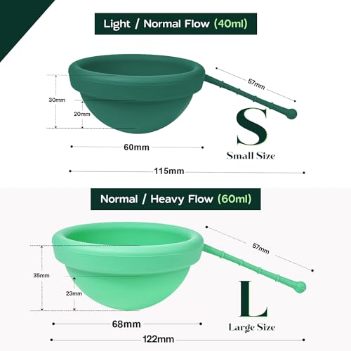 SHORDY Reusable Menstrual Disc Set of 2 (Small & Large), 100% Medical-Grade Silicone, Flexible SHORDY buy supplements canada