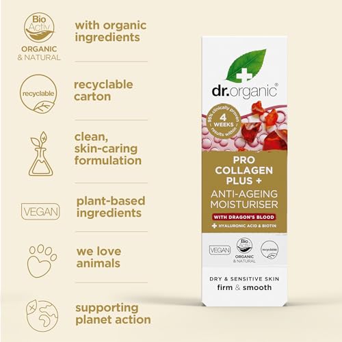 Dr Organic, Organic Pro Collagen with Dragons Blood, Natural, Vegan, Cruelty Free, Paraben & SLS Free, 50ml DR ORGANIC buy supplements canada