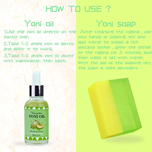 Yoni Soap Bars Yoni Wash & Yoni Oil Set Of 4, 2 * 5.29oz Handmade Vaginal Soap Feminine Wash Wovarkie buy supplements canada