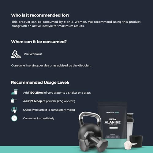 Nutrabay Pure 100% Beta Alanine Powder, Pre Workout supplement for Men & Women Nutrabay buy supplements canada