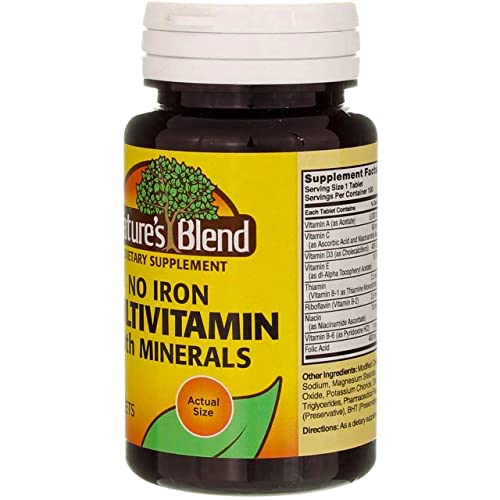 Nature's Blend Multiple Vitamin with Minerals No Iron 100 Tabs Nature's Blend buy supplements canada