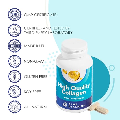 Premium 90 Marine Capsules - 530mg Natural Marine Collagen with Porcine & Bovine Collagen BLUE DIAMOND buy supplements canada
