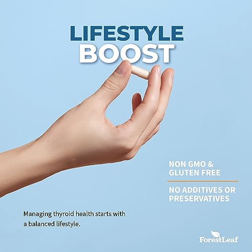 Thyroid Support for Women and Men with Iodine - Energy, 60 Vegetarian ForestLeaf buy supplements canada
