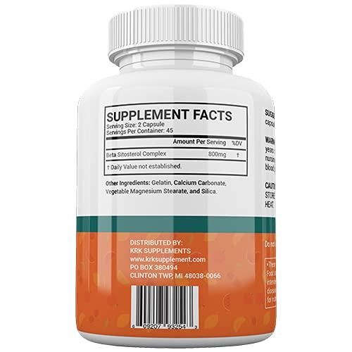 KRK SUPPLEMENTS Bundle Combo for 3 Total Bottles of Beta Sitosterol 800mg KRK SUPPLEMENTS buy supplements canada