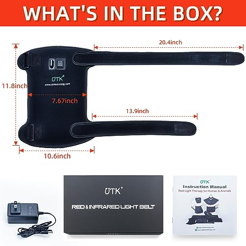 UTK Red Light Therapy for Body, 162Pcs 660nm Red Light & 54Pcs 850nm Near Infrared Light Therapy Belt UTK buy supplements canada