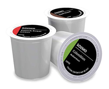 Amazon Brand - Solimo Coffee Pods, Assorted pack (French, Dark, Colombian) Solimo buy supplements canada