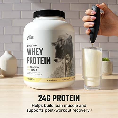 Levels Grass Fed 100% Whey Protein, No Hormones, Vanilla Bean, 5LB Levels Nutrition buy supplements canada