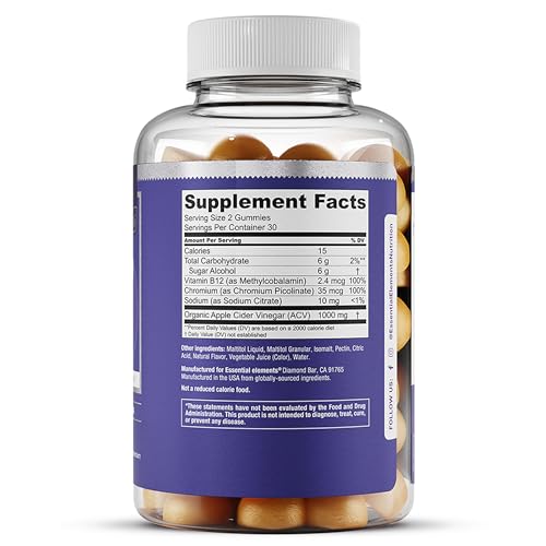 Essential Elements Zero-Sugar ACV Apple Cider Vinegar Gummies from “The Mother” Essential Elements buy supplements canada