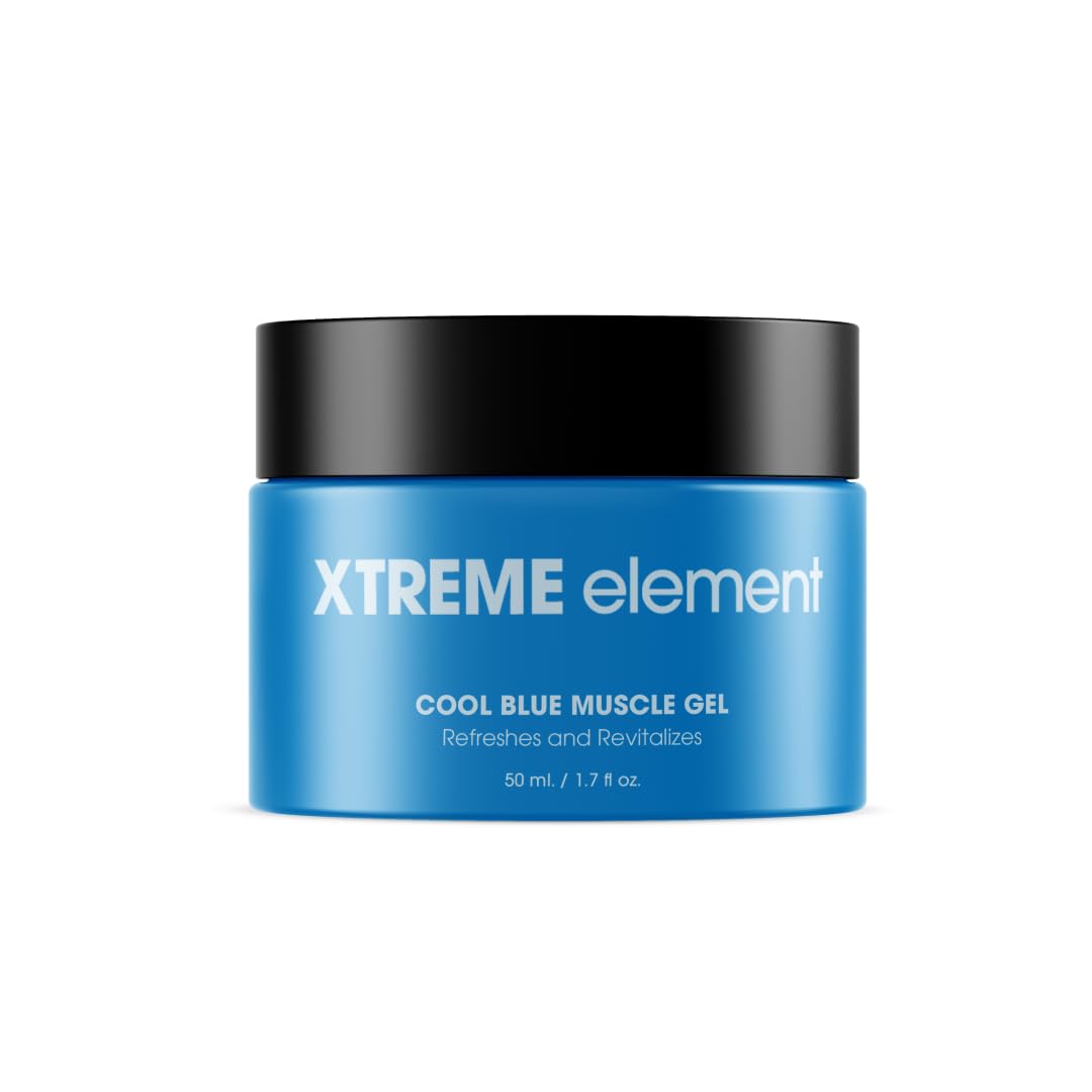Xtreme Element Cool Blue Muscle Gel | Workouts Muscle Cooling Essential Oils for Smooth Body, Muscle Gel to Attain Flexible Joints, Soothe and Healing Gel | Natural, Plant-Based, and Cruelty-Free Xtreme Element buy supplements canada