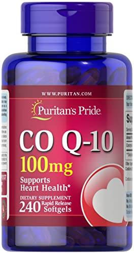 Puritan's Pride CoQ10 100mg, Supports Heart Health, 240 Rapid Release Softgels Puritan's Pride buy supplements canada