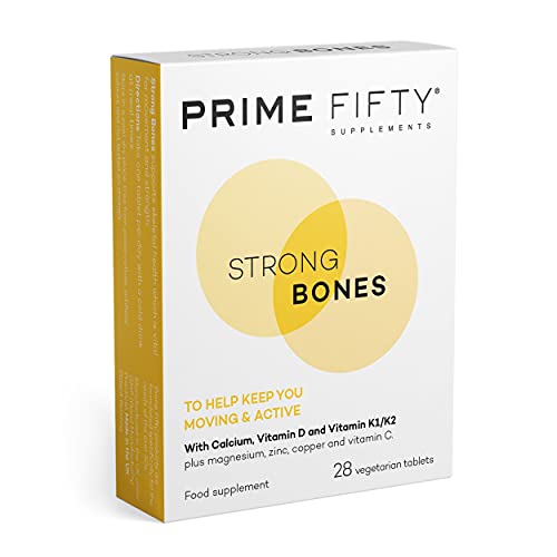 Prime Fifty Strong Bones Supplements – 28 Multivitamin Tablets with Calcium, Magnesium FutureYou Cambridge buy supplements canada