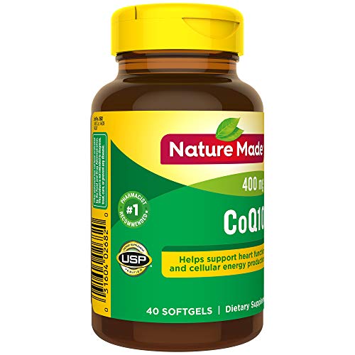 Nature Made CoQ10 400mg, Dietary Supplement for Heart Health Support, 40 Softgels Nature Made buy supplements canada