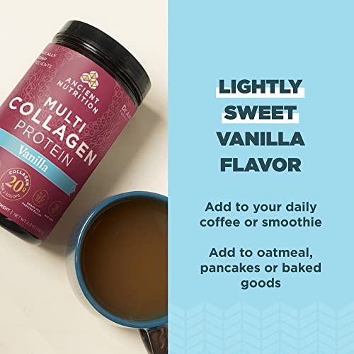 Collagen Powder Protein by Ancient Nutrition, Multi Collagen Vanilla Protein Powder Ancient Nutrition buy supplements canada