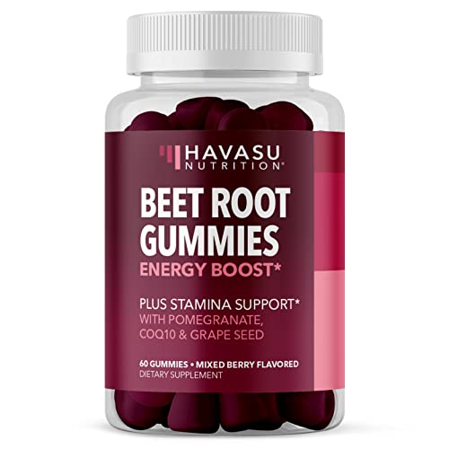 Beet Root + COQ10 Gummies Nitric Oxide Booster for Healthy Energy & Circulation Support HAVASU NUTRITION buy supplements canada