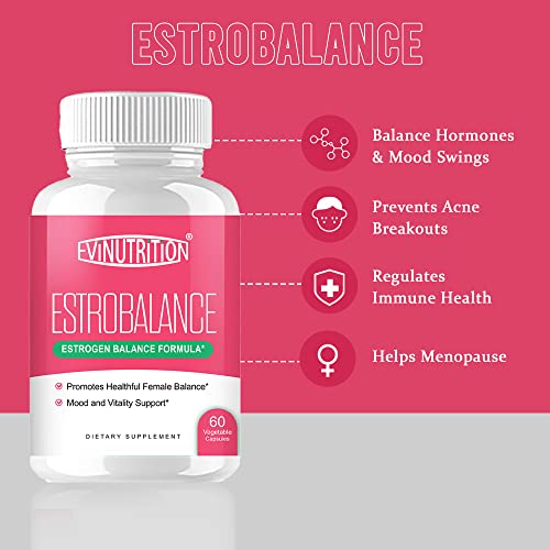 Evinutrition Estrobalance Capsule for Women - Menopause Mood and Energy Support Evinutrition buy supplements canada