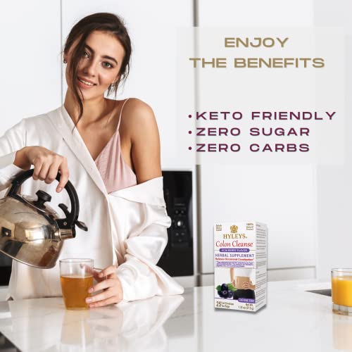 Hyleys Colon Cleanse Tea Acai Berry Flavor - 25 Tea Bags (12 Pack - 300 Tea Bags Total) HYLEYS buy supplements canada