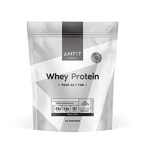 Amazon Brand - Amfit Nutrition Whey Protein Powder, White Chocolate Flavour, 33 Servings, 1 kg Amfit Nutrition buy supplements canada