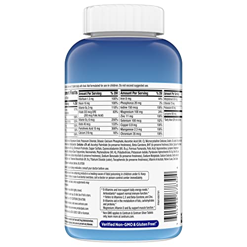 Centrum Multivitamin for Men, Multivitamin/Multimineral Supplement with Vitamin D3, B Vitamins and Antioxidants, Gluten Free Centrum buy supplements canada
