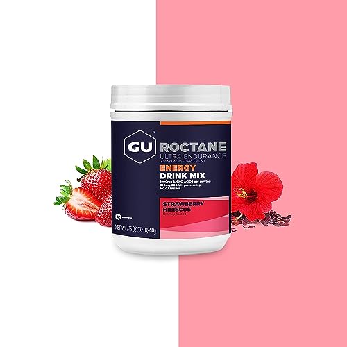 Gu Energy Roctane Ultra Endurance Energy Drink Mix, Strawberry Hibiscus GU Energy buy supplements canada