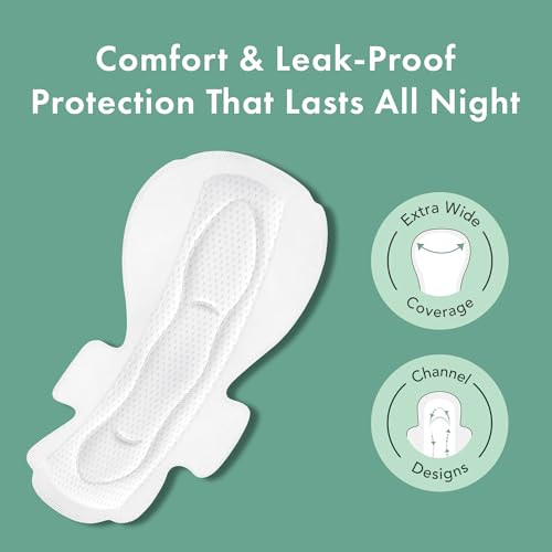 Rael Pads for Women, Organic Cotton Cover - Period Pads with Wings, Feminine Care, Sanitary Napkins Rael buy supplements canada