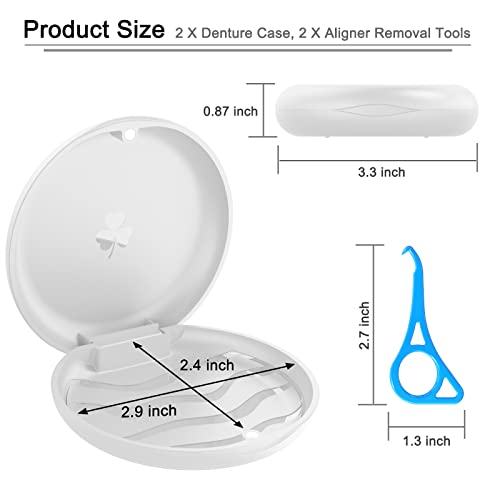 BVN 2 Pcs Retainer Case, Slim Braces Case, Denture Case, Mouth Guard Case, Teeth Aligner Case BVN buy supplements canada