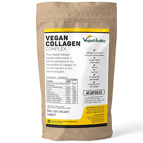 Vegan Collagen Supplement for Skin, Hair, Nails, Joints & Bones with Vegan Vitality buy supplements canada
