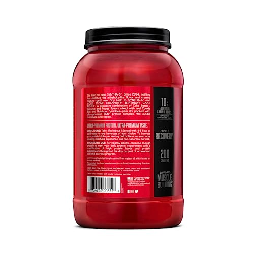 BSN Syntha-6 Whey Protein Powder, Cold Stone Creamery- Birthday Cake Remix Flavor BSN buy supplements canada