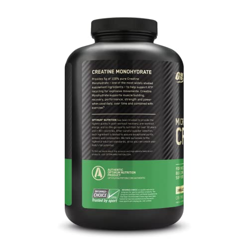Optimum Nutrition Micronized Creatine Monohydrate Powder, Unflavored, Keto Friendly Optimum Nutrition buy supplements canada
