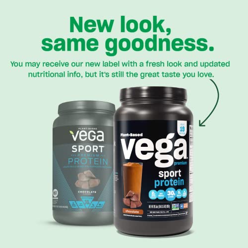 Vega Sport Premium Vegan Protein Powder, Chocolate - 30g Plant Based Protein, 5g BCAA Vega buy supplements canada