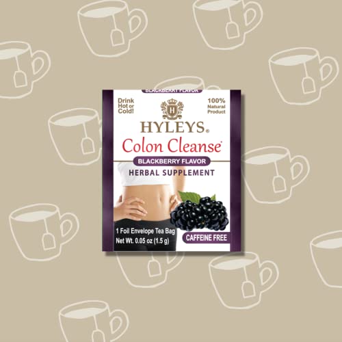Hyleys Colon Cleanse Tea Blackberry Flavor - 50 Tea Bags (6 Pack - 300 Tea Bags Total) HYLEYS buy supplements canada