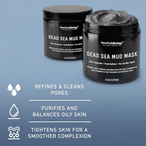 New York Biology Dead Sea Mud Mask for Face and Body | Spa Quality Pore Refiner for Oily Skin | Natural Skincare for Women & Men NEW YORK BIOLOGY THE ULTIMATE COSMECEUTICALS buy supplements canada