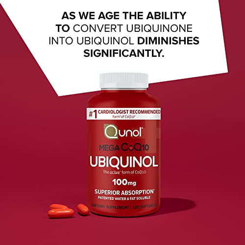 Qunol Mega Ubiquinol CoQ10 100mg Softgels- Superior Absorption - Active form Qunol buy supplements canada
