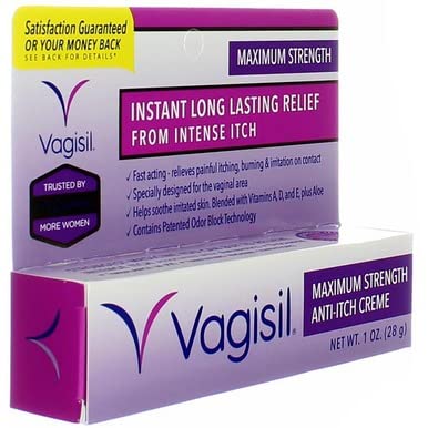 Vagisil Maximum Strength Anti-Itch Creme 1 oz (Pack of 2) Vagisil buy supplements canada