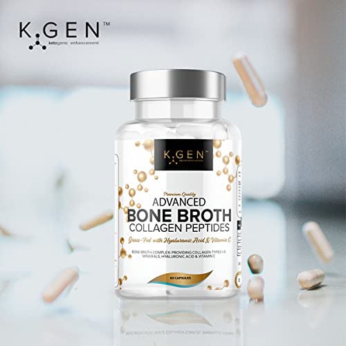 Pure Bone Broth Collagen Supplement Capsules Grass Fed Advanced Blend of Multi Collagen K GEN rejuvenation nutrition buy supplements canada