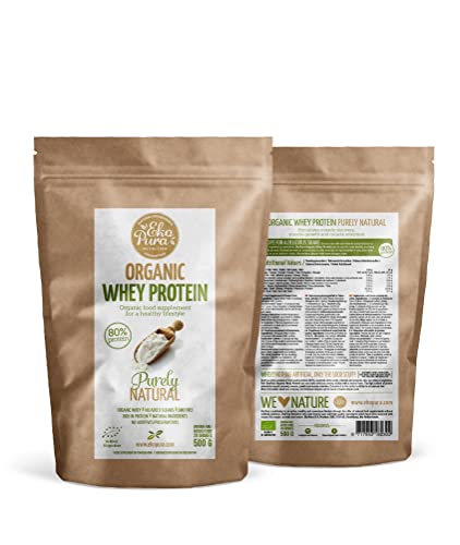 Ekopura Organic Whey Protein 500g | 80% Protein | Hormone Free, GMO-Free, Soy-Free, Additive Free Ekopura buy supplements canada