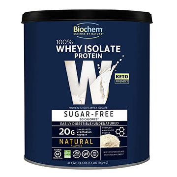 Biochem 100% Whey Sugar-Free Natural 20g, 24.6oz, Certified Vegetarian, Certified Gluten Biochem buy supplements canada