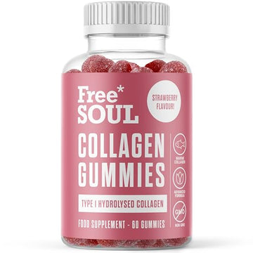 Collagen Gummies, Marine Collagen Supplement with Effective Type 1 Hydrolysed Collagen Peptides Free Soul buy supplements canada
