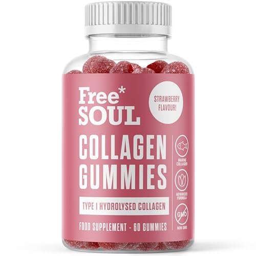 Collagen Gummies, Marine Collagen Supplement with Effective Type 1 Hydrolysed Collagen Peptides Free Soul buy supplements canada
