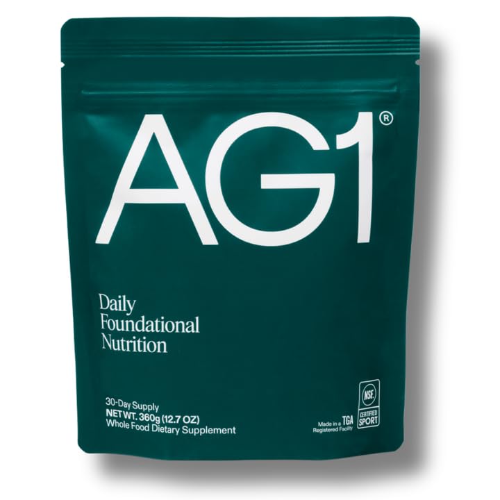 AG1 Greens Powder Refill Pouch – 75 Vitamins, Multivitamin & Probiotic | Gut Health Support | Vegan, Keto, Gluten Free | Athletic Greens Supplement - Pouch Only, Classic Formula AG1 buy supplements canada