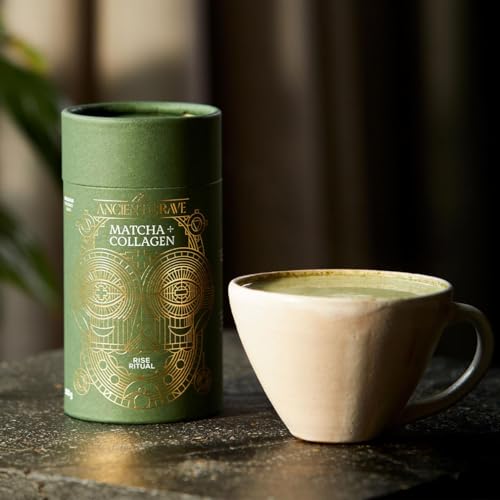 Ancient + Brave Matcha + Collagen 150g Tub - Lion's Mane Mushroom Powder Supplement Ancient + Brave buy supplements canada