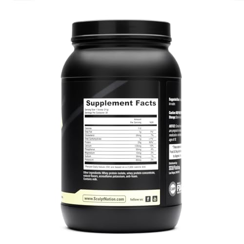 Sculpt Nation by V Shred Protein Powder (Vanilla) - Premium Whey Protein Powder Sculpt Nation buy supplements canada