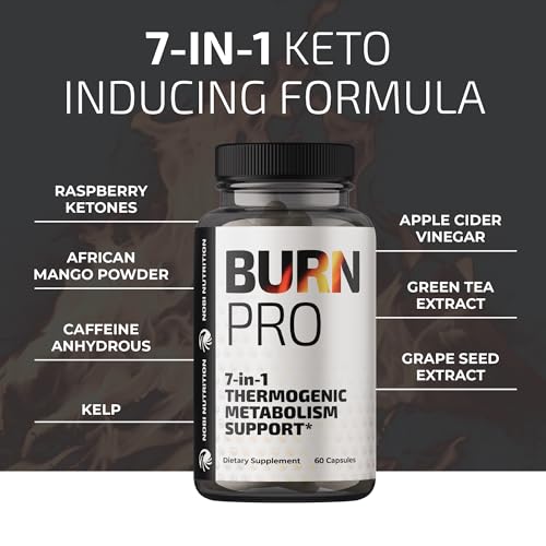 Burn Pro 7-in-1 Thermogenic Metabolism Booster | Weight Management Support Supplem Nobi Nutrition buy supplements canada