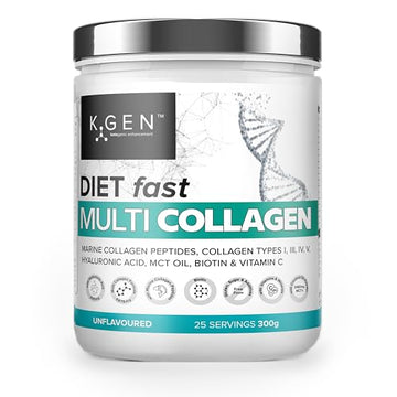 K-GEN Multi Collagen Peptides Powder Hydrolyzed Grass Fed Bovine, Wild Caught Marine | Advanced Diet Collagen Types I, III, IV & V Hyaluronic K GEN ketogenic enhancement buy supplements canada