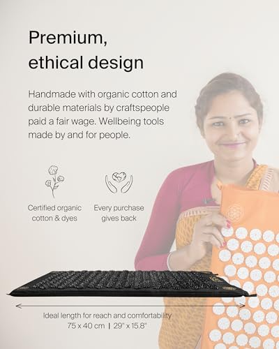 ShaktiMat Acupressure Mat Original Level, Organic Cotton GOTS Certified, HSA/FSA ShaktiMat buy supplements canada