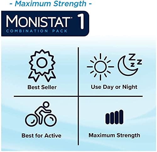 Monistat 1-Day | Day or Night Combination | Yeast Infection Treatment, Prefilled, 1 Pack Monistat buy supplements canada