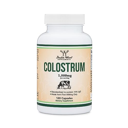 Colostrum Supplement 120 Capsules, 1,000mg per Serving (Bovine Colostrum Powder Double Wood Supplements buy supplements canada